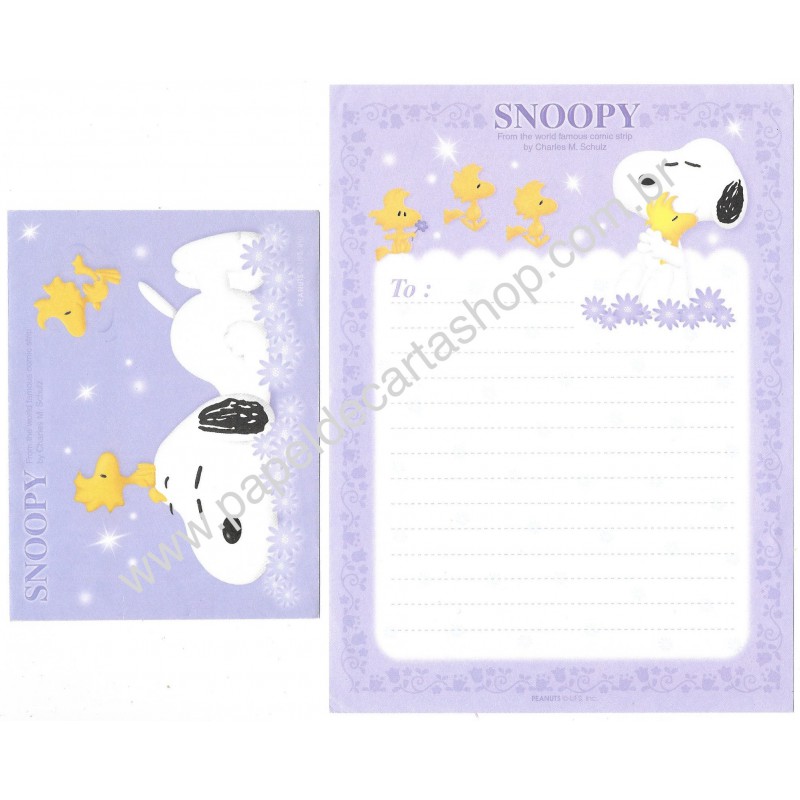 Conjunto de Papel de Carta Snoopy & Woodstock CLL Peanuts UFC