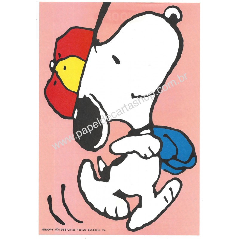 Conjunto de Papel de Carta Snoopy Sports Hallmark Japan