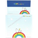 Conjunto de Papel de Carta SNOOPY Rainbow CAZ Peanuts JP