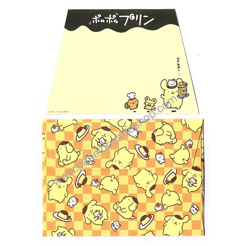 Ano 2014. Kit Mini-Cartão de Mensagem Pompompurin Sanrio