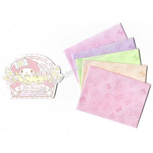 Ano 2016. Kit Mini-Cartão de Mensagem My Melody Basket Sanrio