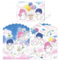 Ano 1993. Conjunto de MINI Papéis de Carta Little Twin Stars Vintage Sanrio