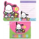 Ano 1993. Conjunto de Mini-Papel de Carta Pochacco Vintage Sanrio