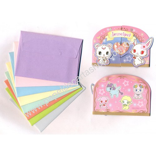 Ano 2011. Kit Mini-Cartão de Mensagem Jewelpet II Sanrio