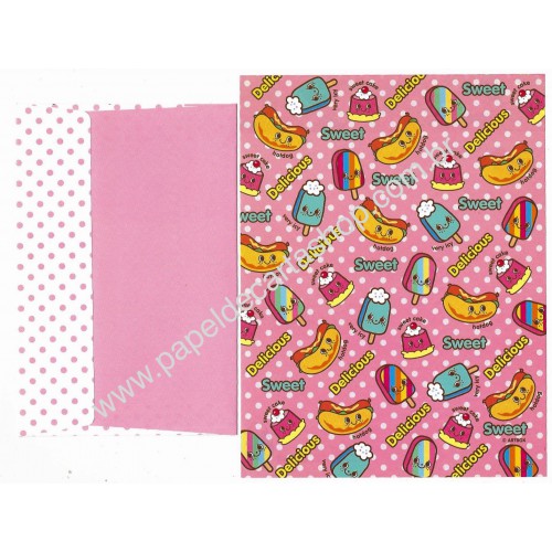 Conjunto de Papel de Carta Delicious Artbox Korea