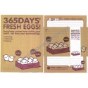 Conjunto de Papel de Carta Fresh Eggs Artbox Korea