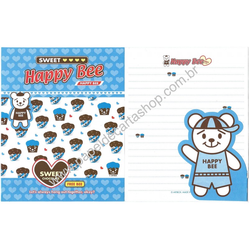 Papel de Carta Happy Bee 3 Artbox Korea