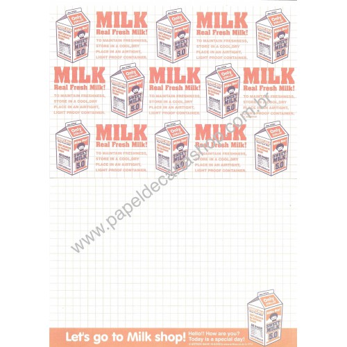 Papel de Carta Milk Artbox Korea