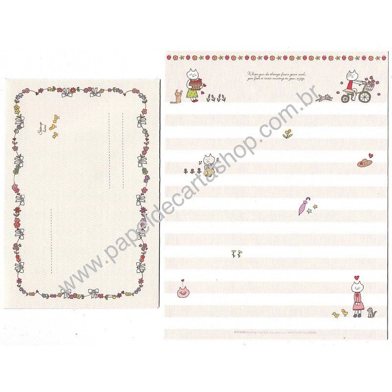 Conjunto de Papel de Carta Joy Artbox Korea