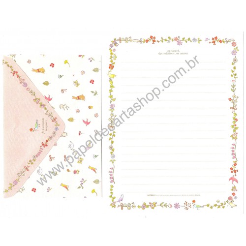 Conjunto de Papel de Carta Je t'aimerai toujours CRS M Artbox Korea