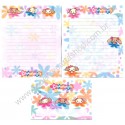 Ano 2007. Conjunto de Papel de Carta Cinnamoangels Sanrio