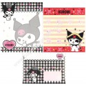 Ano 2008. Conjunto de Papel de Carta Kuromi FIVE6 Sanrio