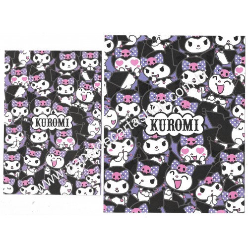 Ano 2021. Conjunto de Papel de Carta Kuromi Sanrio