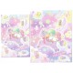 Ano 2018. Conjunto de Papel de Carta Little Twin Stars UNI Sanrio