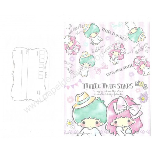 Ano 2015. Kit 2 Conjuntos de Papel de Carta Little Twin Stars Happy T