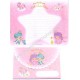 Ano 2019. Conjunto de Papel de Carta Little Twin Stars Sanrio