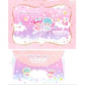 Ano 2017. Conjunto de Papel de Carta Little Twin Stars Gems Sanrio