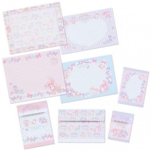 Ano 2018. Kit 3 Conjuntos de Papel de Carta Bonbonribbon Sanrio