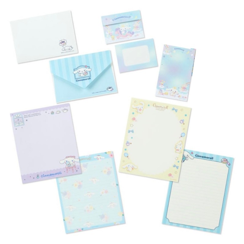 Ano 2020. Kit 3 Conjuntos de Papel de Carta Cinnamoroll Sanrio