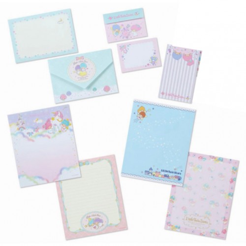 Ano 2020. Kit 3 Conjuntos de Papel de Carta Little Twin Stars Sanrio