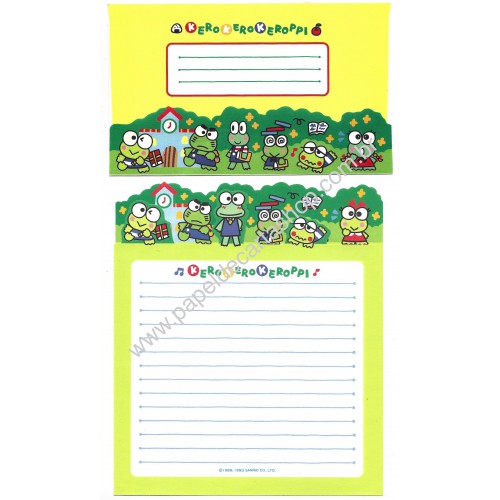 Ano 1993. Kit 2 Conjuntos de Papéis de Carta Antigos Keroppi Sanrio