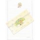 Ano 1976. Conjunto de Papel de Carta Antigo Meadow Sweet Sanrio