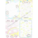 Ano 2008. Kit 4 Notas Hello Cinnamoroll Sanrio