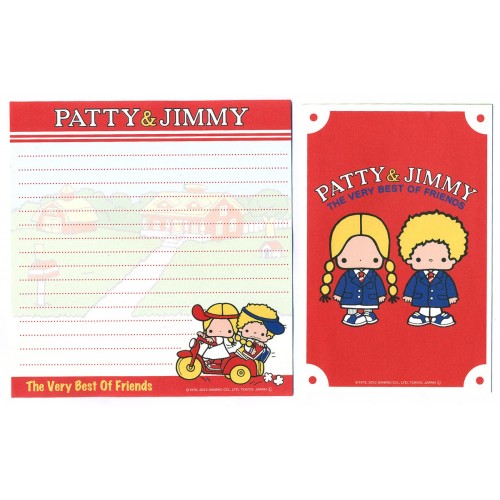 Ano 2012. Conjunto de Papel de Carta Patty & Jimmy P&J 3VM Sanrio