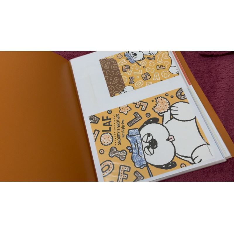 Pasta & Coleção de Papéis de Carta Snoopy Peanuts LL