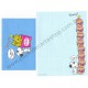 Kit 2 Conjuntos de Papel de Carta Snoopy WOW Peanuts 2017