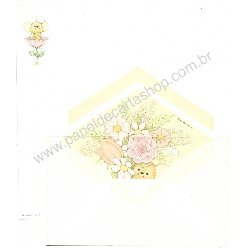 Conjunto de Papel de Carta Antigo Importado Morehead Mouse CRS