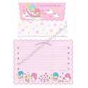 Ano 1997. Conjunto de Papel de Carta Antigo Little Twin Stars Sanrio