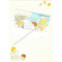 Ano 1976 Conjunto de Papel de Carta Little Twin Stars Animals Sanrio