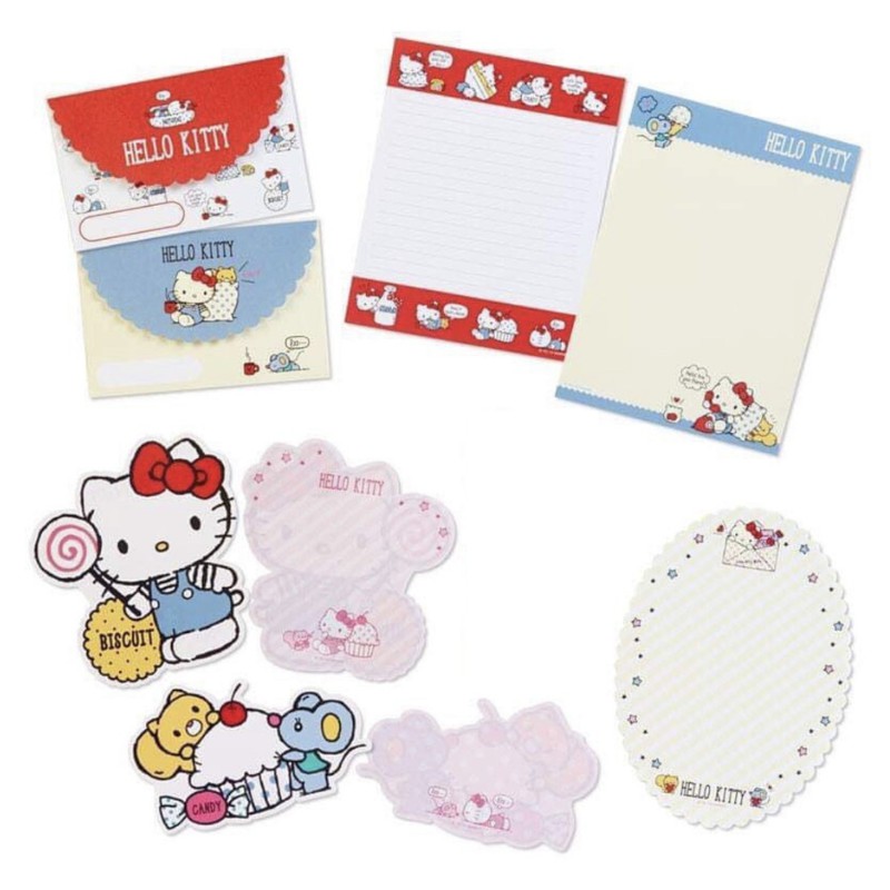 Ano 2018. Kit 2 Conjuntos de Papel de Carta Hello Kitty Sanrio