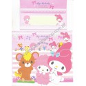 Ano 2011. Conjunto de Papel de Carta My Melody Pretty Melody Sanrio