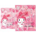 Ano 2019. Conjunto de Papel de Carta My Melody Cherry Cocktail Sanrio