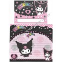 Ano 2007. Conjunto de Papel de Carta Kuromi Sanrio