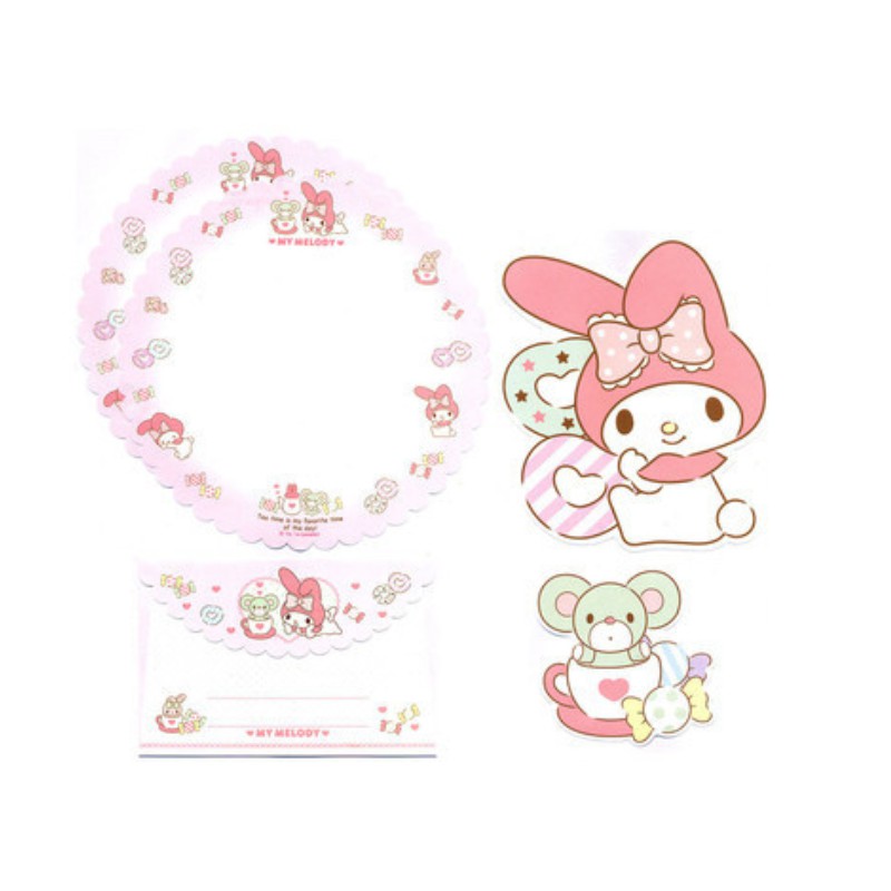 Ano 2014. Kit 2 Conjuntos de Papel de Carta My Melody Sanrio