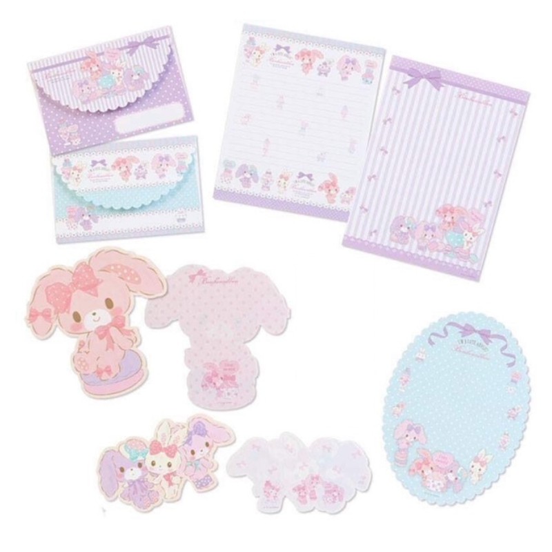 Ano 2018. Kit 2 Conjuntos de Papel de Carta BonbonRibbon Sanrio