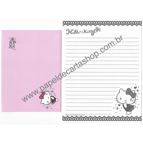 Ano 2011. Conjunto de Papel de Carta Hello Kitty Too Much CRS Sanrio