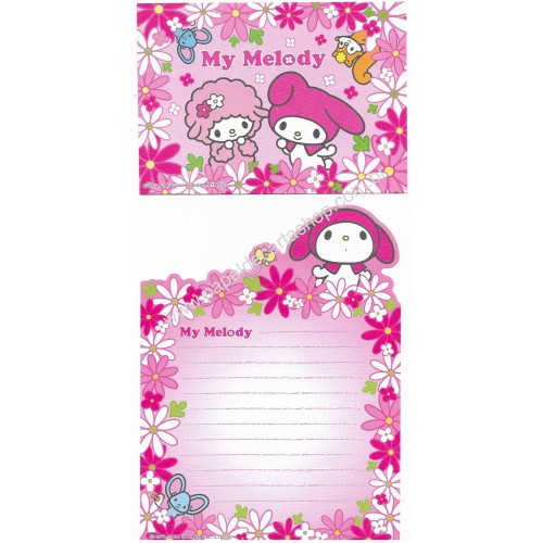 Ano 2004. Kit 4 Conjuntos de Papel de Carta My Melody Sanrio