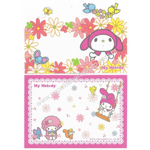 Ano 2004. Kit 6 Notas My Melody Sanrio