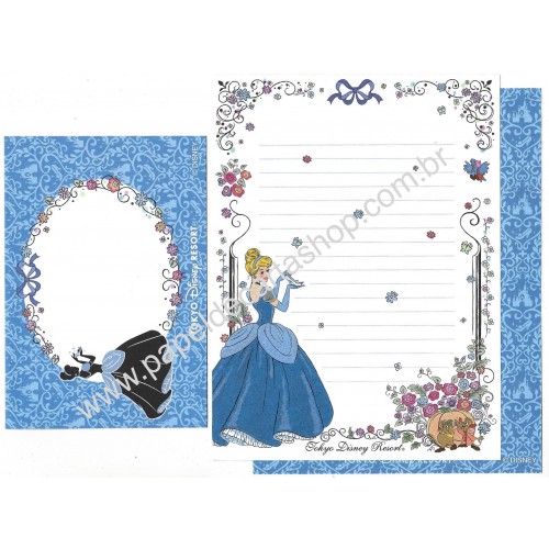 Conjunto de Papel de Carta Tokyo Disney Resort Cinderella CAZ