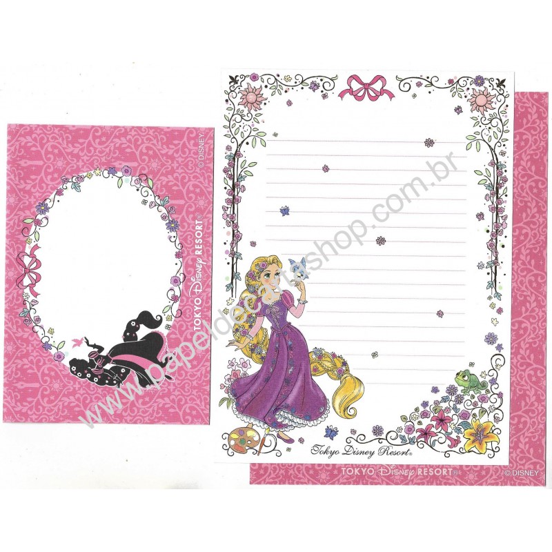 Conjunto de Papel de Carta Tokyo Disney Resort Rapunzel CRS