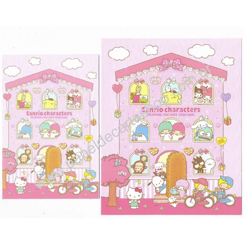 Ano 2020. Conjunto de Papel de Carta Sanrio Characters Together