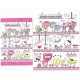 Ano 2020. Conjunto de Papel de Carta Sanrio Characters All