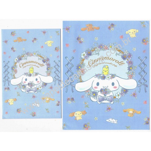 Ano 2022. Conjunto de Papel de Carta Cinnamoroll Sanrio