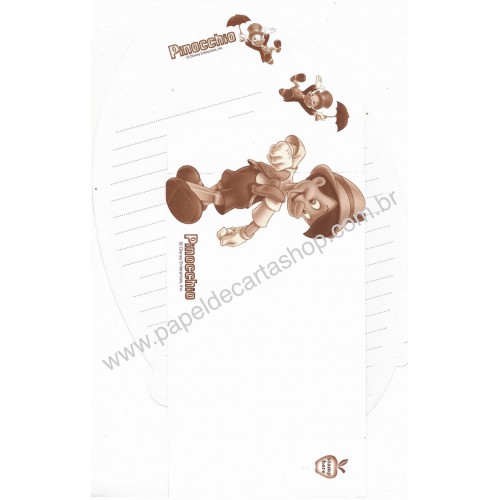 Conjunto de Papel de Carta Disney Pinocchio Disney Enterprises