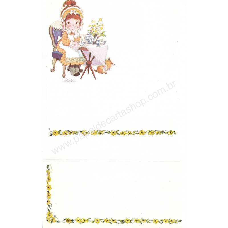 Conjunto de Papel de Carta Dulce 707 Cromocart Argentina