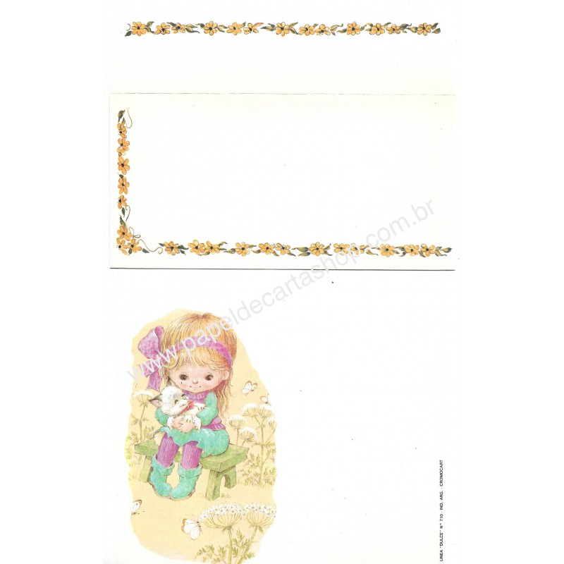 Conjunto de Papel de Carta Dulce 710 Cromocart Argentina